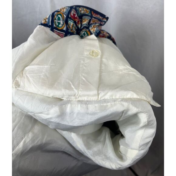 Vintage Nautical Maritime Boating Sailing Puffer Jacket L/XL - Picture 6 of 7